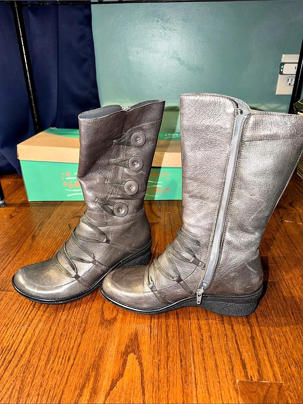 Dansko Gray Knee-High Boots